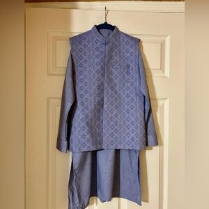 Kids Shalwar Kameez 3 pc Blue Dress
